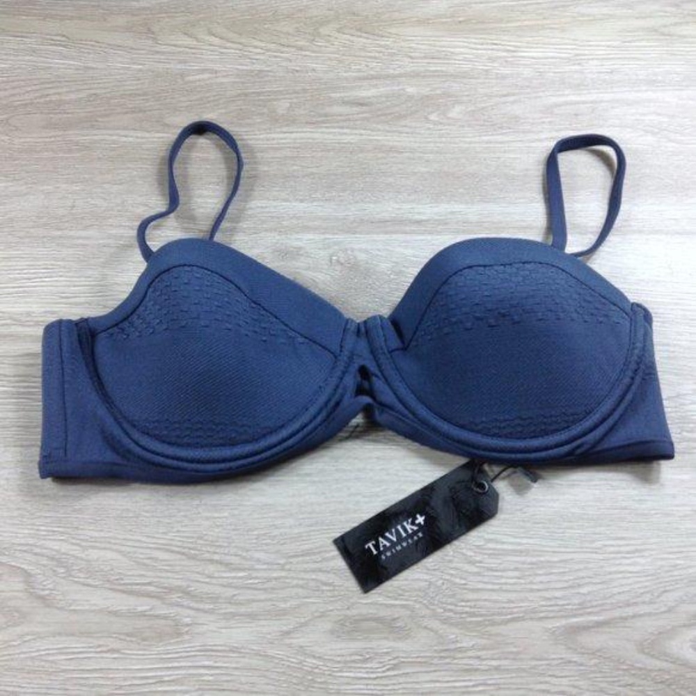 Tavik Texture Ombre Blue Corsica Swim Top